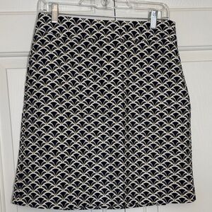 Ann Taylor Patterned A-Line Skirt